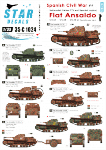 Star Decals 35-C1024 Spanish Civil War #4. Fiat Ansaldo 1/35