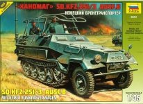 Zvezda 3604 Sd.Kfz.251/3 Ausf.B Communications Vehicle (1:35)