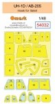 Omask 54032 UH-1D / AB-205 mask (for Italeri) 1/48