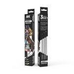 AK Interactive AKB102 TABLETOP SYNTETHIC BRUSHES SET