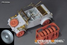 Voyager Model PR35085 WWII German Kubelwagen Type 82 Africa Troop Special Balloon Tires Patten 2 1/35