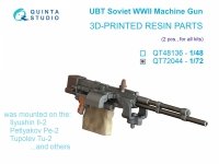Quinta Studio QT72044 UBT Machine Gun (Soviet, WWII), 2 pcs (for all kits) 1/72