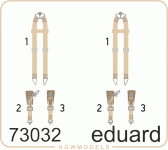 Eduard 73032 Seatbelts Luftwaffe WWII bombers SUPERFABRIC 1/72