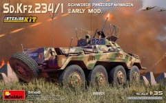 MiniArt 35410 Sd.Kfz.234/1 Schwerer Panzerspahwagen. EARLY MOD. INTERIOR KIT 1/35