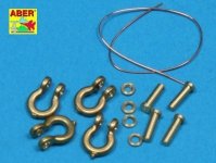 Aber R-18 Shackle for russian tanks KV-1, KV-2 and JS-2 - 4 pcs. (1:35)