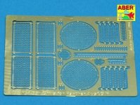 Aber 35G02 Grilles for german tank PzKpfw V Ausf.G/F Panther (Sd.Kfz.181) (1:35)