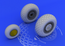 Eduard 632014 B-25H/ J wheels 1/32 HK MODELS