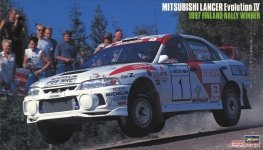 Hasegawa 20480 Mitsubishi Lancer Evolution IV 1997 Finland Rally Winner 1/24