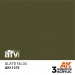 AK Interactive AK11375 Slate No.34 17ml