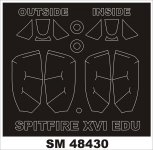 Montex SM48430 SPITFIRE XVI (BUBLETOP) EDUARD