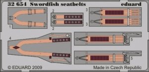 Eduard 32654 Swordfish seatbelts 1/32 Trumpeter