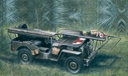 Italeri 0326 1.4 ton. 4 4 AMBULANCE JEEP (1:35)