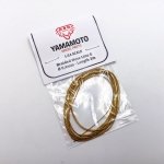 Yamamoto Model Parts YMPTUN76 Braided Hose Line Gold 0,4mm 2m 1/24