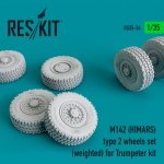 RESKIT RS35-0034 M142 (HIMARS) TYPE 2 WHEELS SET (WEIGHTED) FOR TRUMPETER KIT 1/35