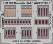 Eduard SS590 Seatbelts IJAAF WWII STEEL 1/72