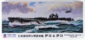 Pit-Road W122 IJN Submarine Type I-54 Class Submarine I-56 & I-58 1/700