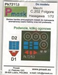 P-Mask PK72153 Macchi C.202 Folgore (Hasegawa) 1/72