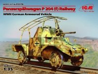 ICM 35376 Panzerspahwagen P 204 (f) Railway, WWII German Armoured Vehicle (1:35)