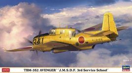Hasegawa 02386 TBM-3S2 Avenger 'J.M.S.D.F. 3rd Service School' 1/72