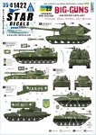 Star Decals 35-C1422 War in Ukraine 23 Ukrainian Big Guns and Rocket Artillery. 2S1 Gvostika, 2S9 Nona, 2S19 Msta-s, TOS-1 and BM-21 Grad 1/35