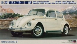 Hasegawa HC3 Volkswagen Beetle Type 1 1967 (1:24)