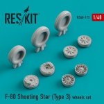 RESKIT RS48-0173 F-80 Shooting Star (Type 3) wheels set 1/48