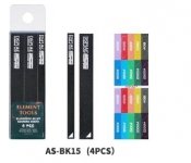 DSPIAE AS-BK15 ALUMINUM ALLOY SND BOARD BLACK 4PCS / Aluminiowa podkładka do papierów ściernych
