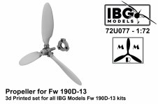 IBG 72U077 Propeller for Fw 190D-13 1/72