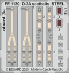 Eduard FE1120 O-2A seatbelts STEEL 1/48 ICM