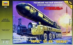 Zvezda 5003 Topol SS-25 Sickle Ballistic Missile Launcher (1:72)
