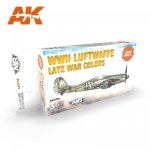 AK Interactive AK11718 WWII LUFTWAFFE LATE WAR COLORS 6x17 ml
