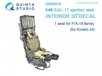Quinta Studio QR48016 SJU-17 ejection seat for F/A-18 family (Kinetic) 1/48