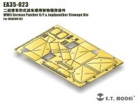 E.T. Model EA35-023 WWII German Panther G/F & Jagdpanther Stowage Bin For DRAGON Kit 1/35