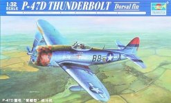 Trumpeter 02264 P-47D Thunderbolt Dorsal Fin (1:32)