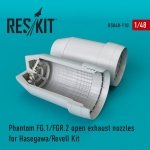RESKIT RSU48-0110 Phantom FG.1/FGR.2 open exhaust nozzles for Hasegawa/Revell kit 1/48
