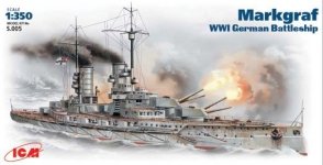 ICM S005 Markgraf WWI German battleship (1:350)