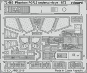Eduard 72686 Phantom FGR.2 undercarriage 1/72 AIRFIX