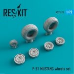 RESKIT RS72-0012 P-51 MUSTANG WHEELS SET 1/72