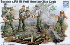 Trumpeter 00425 German s.FH 18 Field Howitzer Gun Crew (1:35)