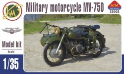 AIM Fan Modell 35003 MV-750 Soviet Motorcycle with Sidecar 1/35
