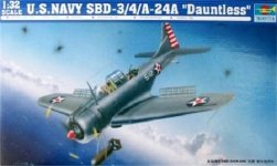 Trumpeter 02242 SBD-3/4/A-24A Dauntless Aircraft (1:32)