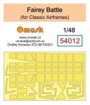 Omask 54012 Fairey Battle (for Classic Airframes) 1/48