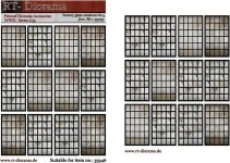 RT-Diorama 35745 Printed Accessories: Factory glass windows No.3 1/35