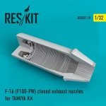 RESKIT RSU32-0019 F-16 (F100-PW) closed exhaust nozzles for TAMIYA Kit  1/32