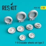 RESKIT RS32-0133 F-8 Crusader Type 2 wheels set 1/32