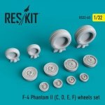 RESKIT RS32-0065 F-4 Phantom II (C, D, E, F) wheels set 1/32