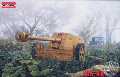 Roden 711 German WWII Gun PAK-40 (1:72)
