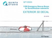 Quinta Studio QP135003 Emergency Rescue Buoys for Soviet/Russian submarine 1/350