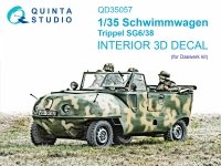 Quinta Studio QD35057 Schwimmwagen Trippel SG6/38 3D-Printed & coloured Interior on decal paper (Daswerk) 1/35