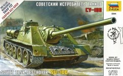 Zvezda 5044 Soviet Self-Proppeled Gun Su-100 1/72